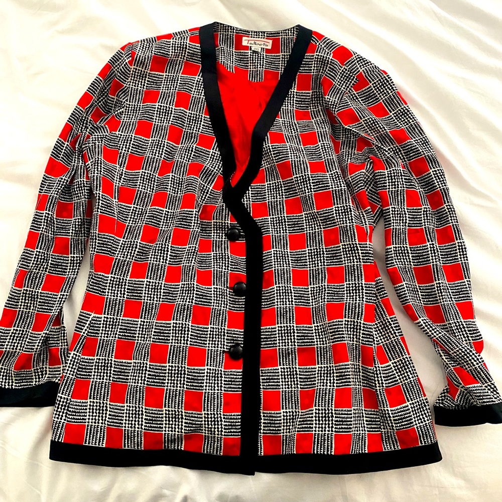 Talbots 100% Silk Vintage Blazer